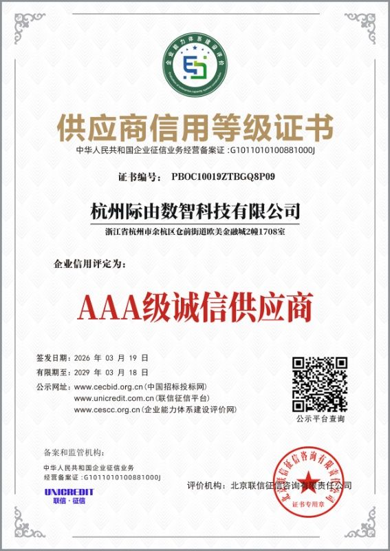 AAA级诚信供应商
